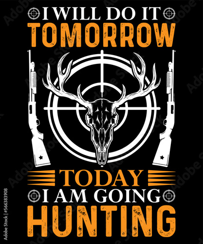 hunting t shirt design vector