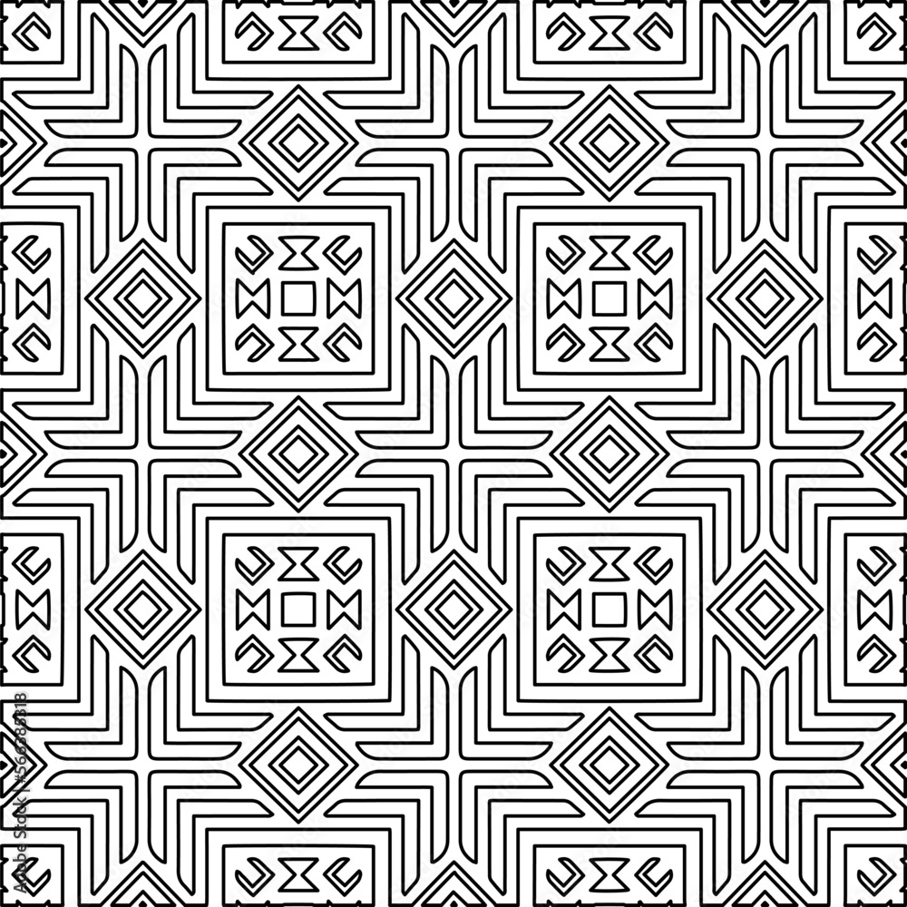 Stylish texture with figures from lines.
Abstract geometric black and white pattern for web page, textures, card, poster, fabric, textile. Monochrome graphic repeating design. Stylish texture with figures from lines.
Abstract geometric black and white pattern for web page, textures, card, poster, fabric, textile. Monochrome graphic repeating design.