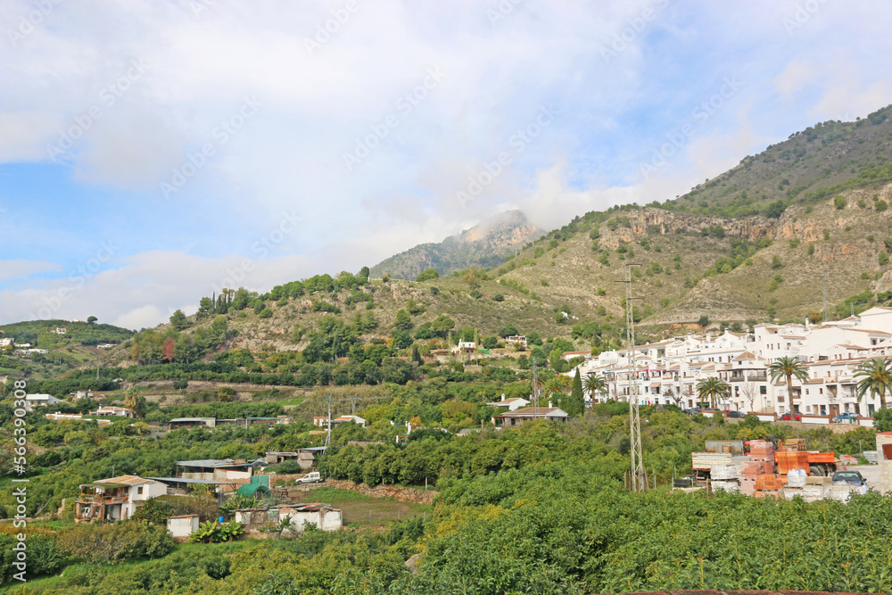 Frigiliana village in the Mountains of Andalucia in Spain	