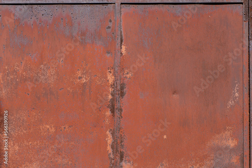 A rusty metal sheet