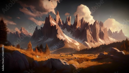 (4K) Epic Mountain Landscape AI