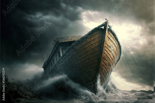 Noah's Arc on the flood