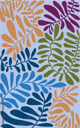 seamless floral color pattern