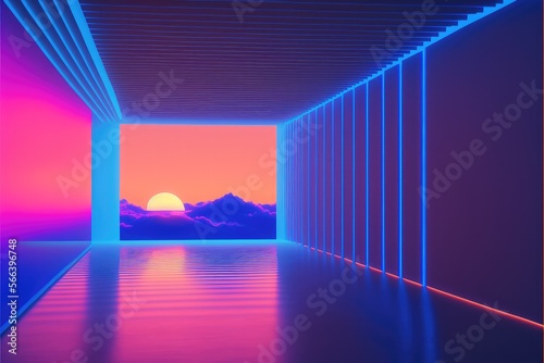 Purple Synthwave wallpaper