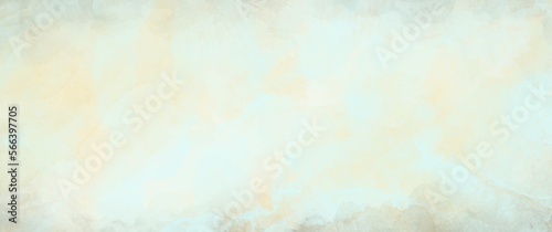 Vector watercolor art background. Old paper. Beige watercolour texture for cards or banner. Pastel color illustration. Stucco. Wall. Brushstrokes and splashes. Painted template for design.