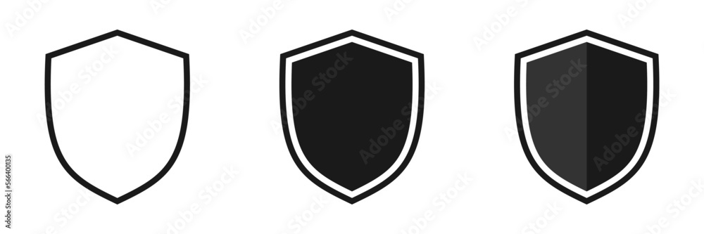 Shield. Set of illustrations Shield. Set of illustrations