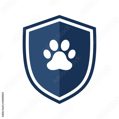 Pet insurance icon. Illustration