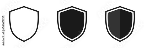 Shield. Set of illustrations