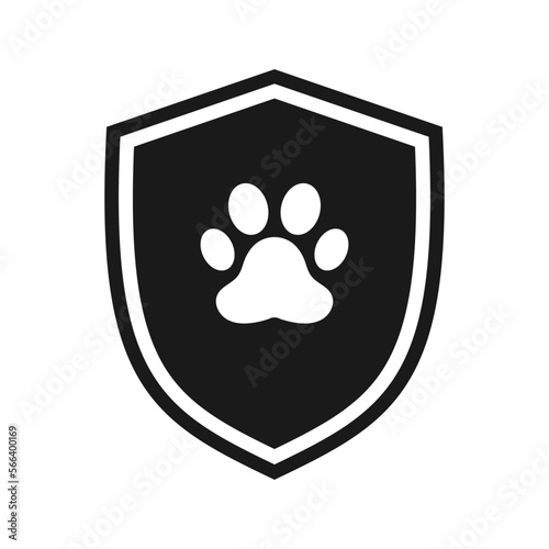 Pet insurance icon. Illustration