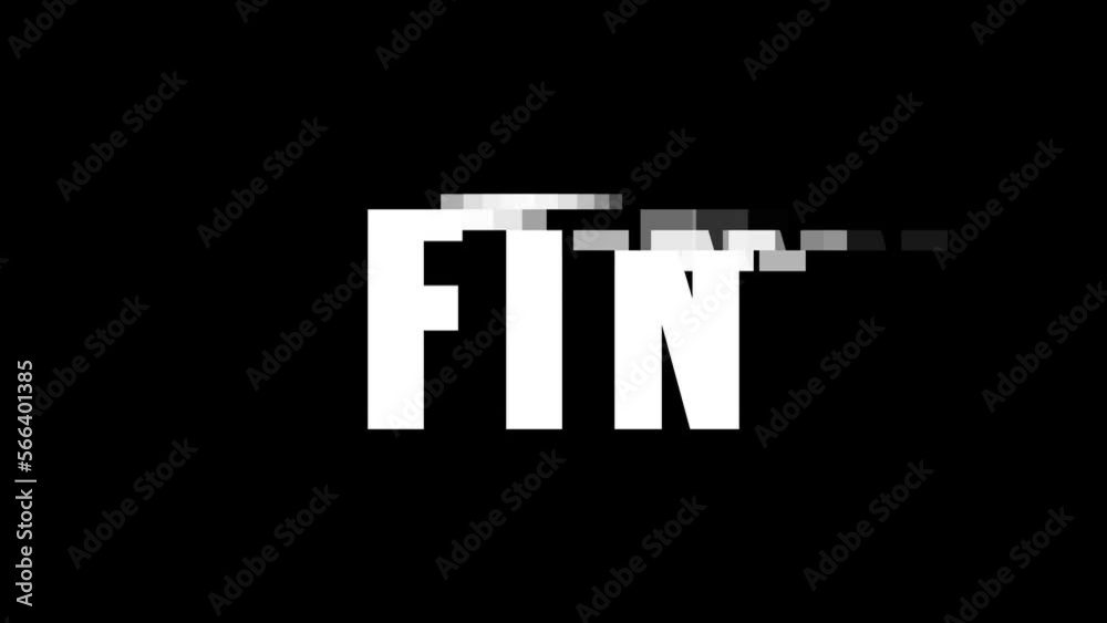 フィニッシュのグリッチ文字 フィニッシュのグリッチ文字
