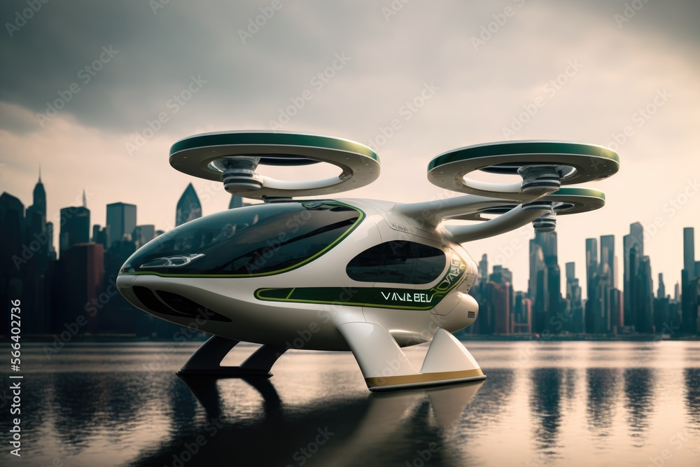 Future of urban air mobility, city air taxi, UAM urban air mobility ...