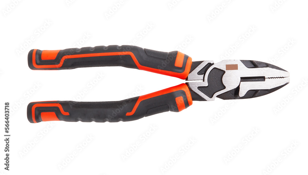 Metal pliers with rubber handles Metal pliers with rubber handles