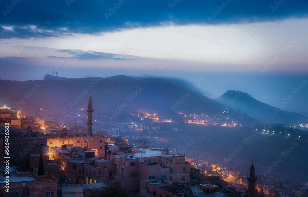 Obraz premium A beautiful sunrise in Mardin