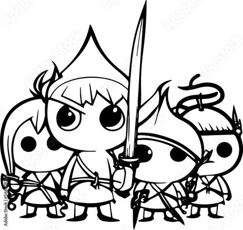  cartoons, vektor, abbildung, halloween, kind, zeichnung, black, character, comic, gesicht, junge, spaß, lächeln, monster, kunst, schädel, leute, tier, komisch, kostüm, rpg, cartoon, cute, eyes, graph