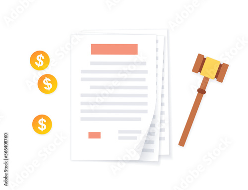 Legal work concept