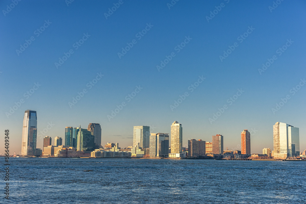 Cityscape with New Jersey. Hudson River. NJ, USA