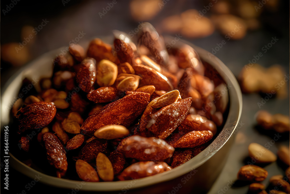 Roasted Salty Almonds, Generative AI Roasted Salty Almonds, Generative AI