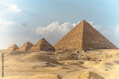 Pyramid of Menkaure in Giza  Egypt.