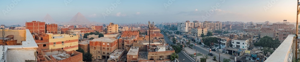 Giza Pyramids from Downtown