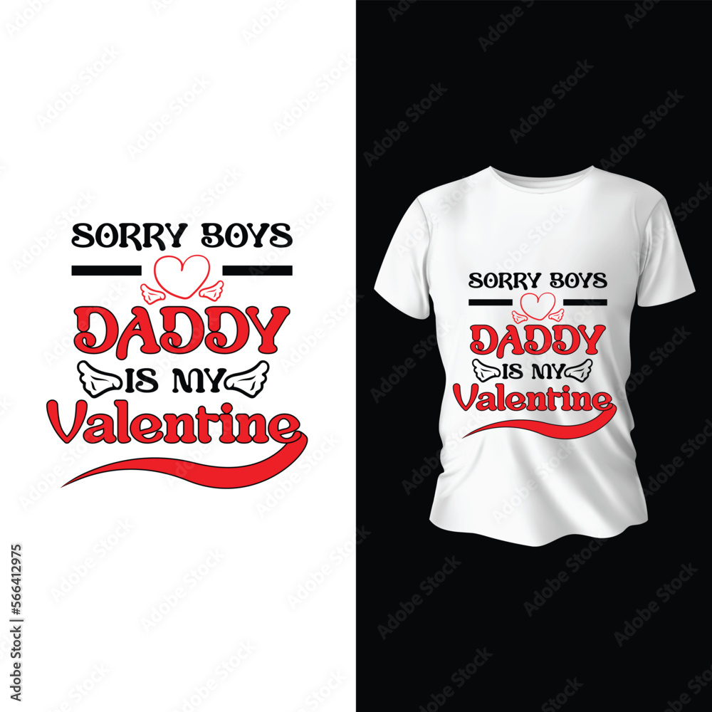 Valentine's day T-shirt Design template