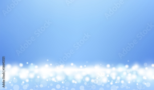 Abstract blur bokeh background. Flare light effect background design. Banner of shiny sparkling glare. Christmas holiday blurred snow background. Blurry light banner. Vector illustration