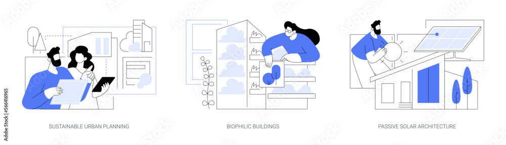 Modern urban architecture abstract concept vector illustrations. Modern urban architecture abstract concept vector illustrations.