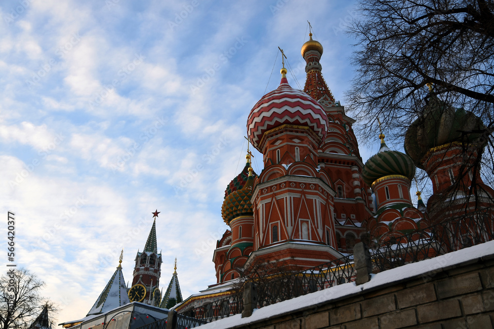 St. Basil Cathedral, Red Square, Moscow, Russia.