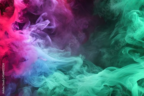 smoke, cloud, colourful, background, wallpaper, created with the aid of generative AI