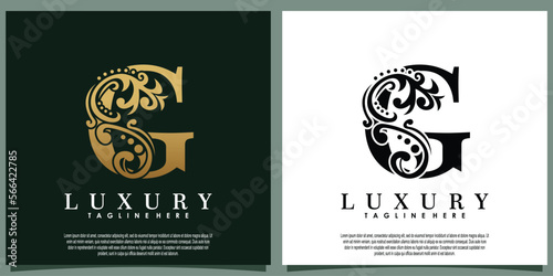 luxury logo design with initial letter G