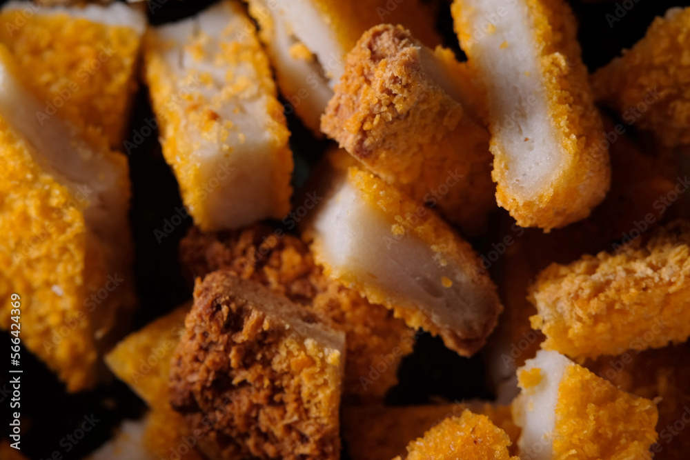 Golden breaded shrimp Golden breaded shrimp