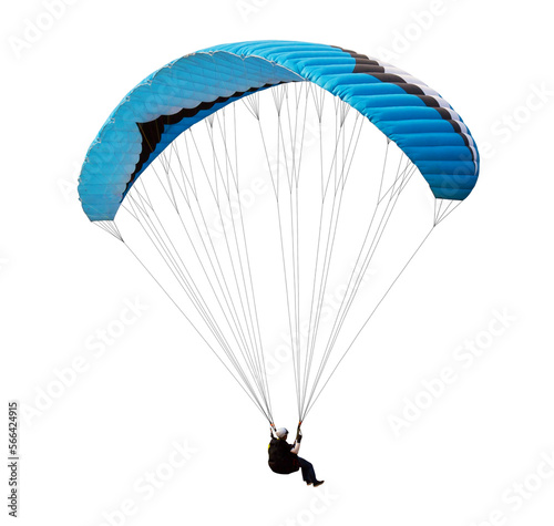 Foto The sportsman flying on a paraglider