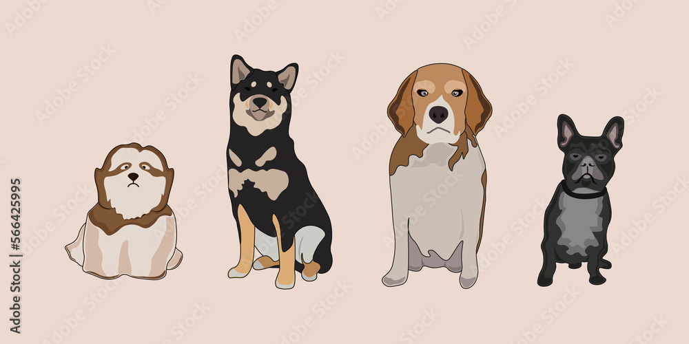set of dogs set of dogs