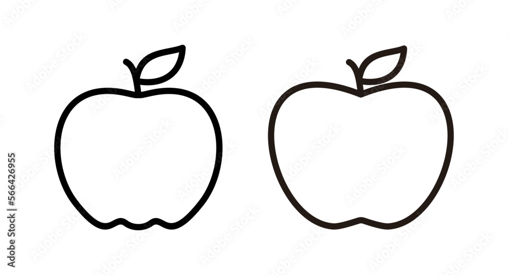 Apple icon vector illustration. Apple sign and symbols for web design. Apple icon vector illustration. Apple sign and symbols for web design.