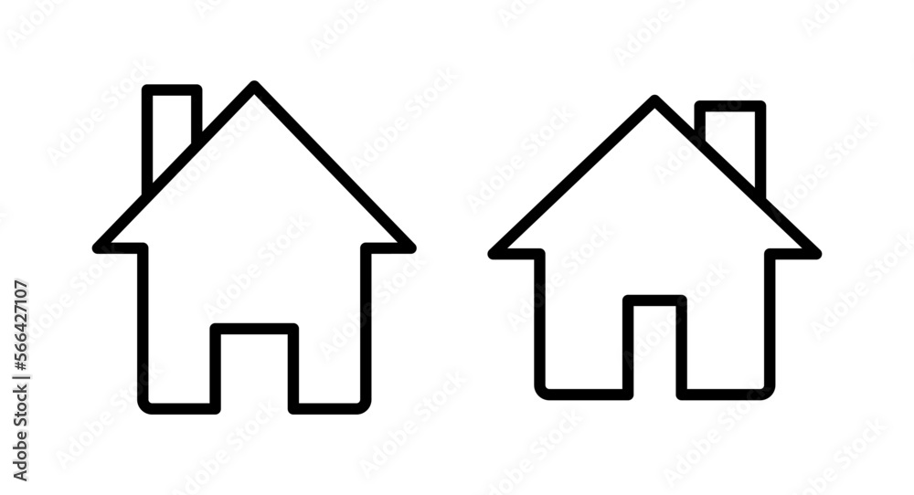 Home icon vector illustration. House sign and symbol Home icon vector illustration. House sign and symbol