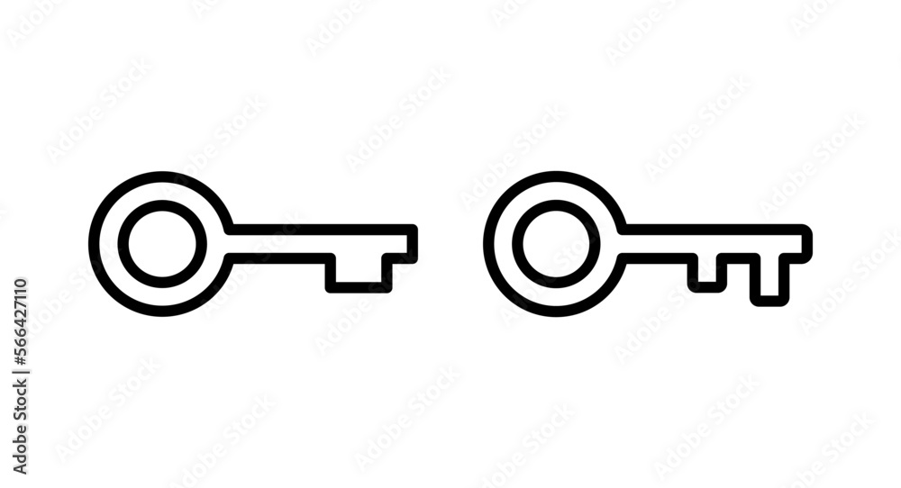 Key icon vector illustration. Key sign and symbol.