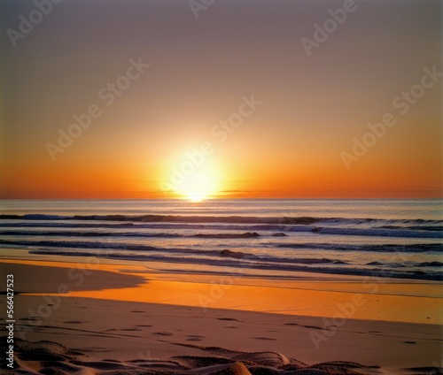 a beautiful shot of a sandy beach with sand and a cloudy sky