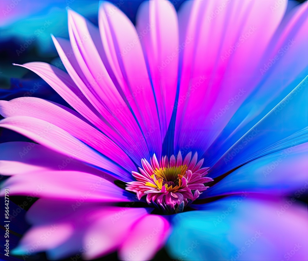 Obraz premium beautiful abstract background with blue flowers