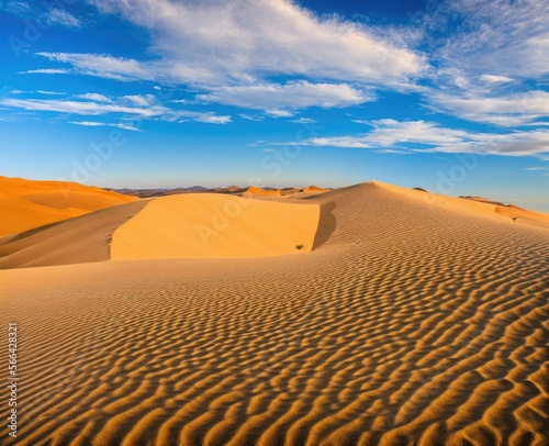 wadi, iran-november: sand national sands desert. sunset with a red stripes.