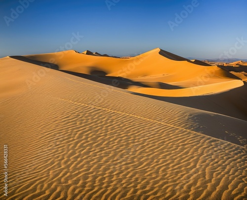 wadi  iran-november  sand national sands desert. sunset with a red stripes.