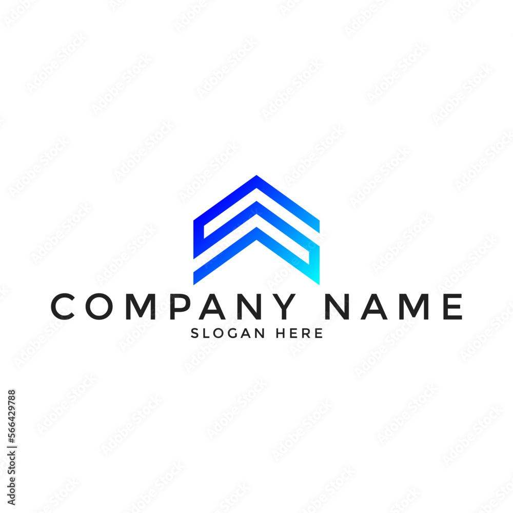 Abstract business logo icon design template with arrow Abstract business logo icon design template with arrow