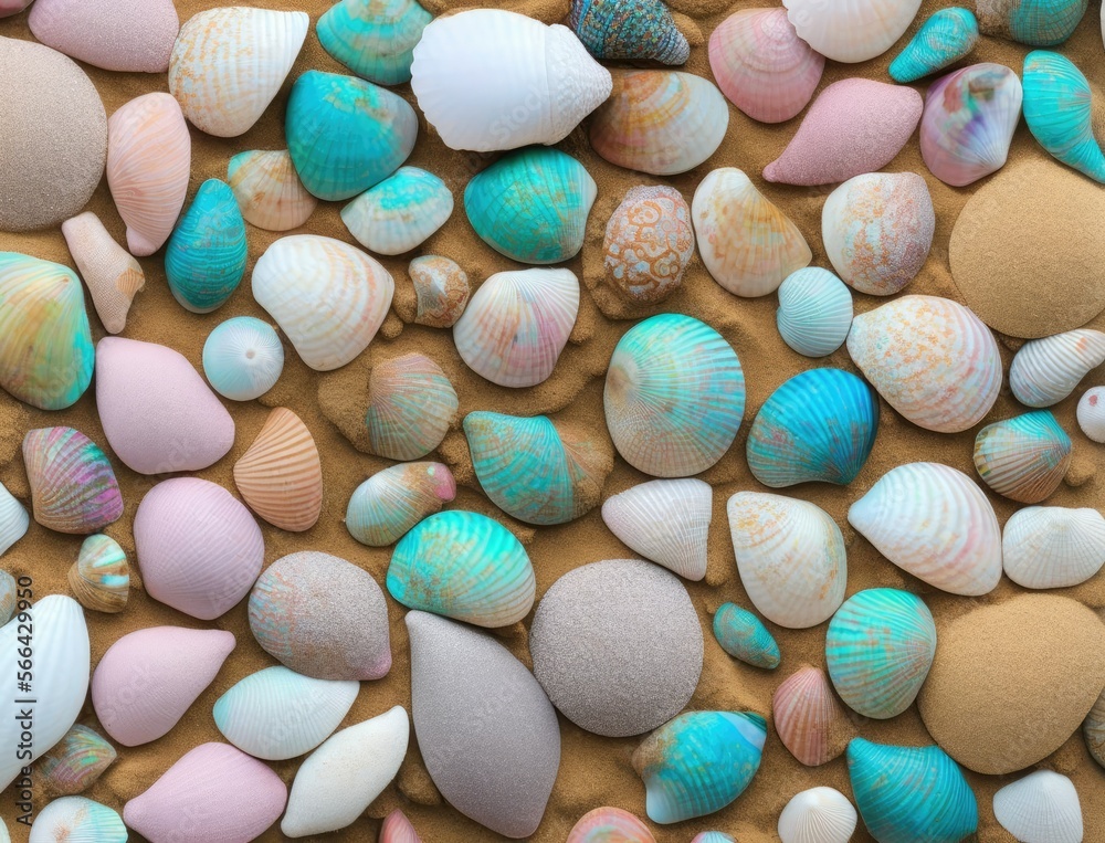 seashells on a white background seashells on a white background