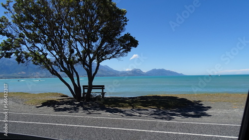 vista a beira mar na Nova Zelândia