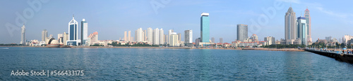 Coastal city scenery of Qingdao, Shandong Province, China.