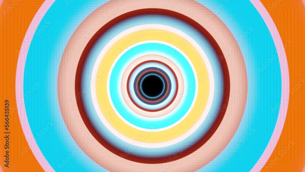 circle bounce bass wave abstract music background vj loop. High quality 4k footage