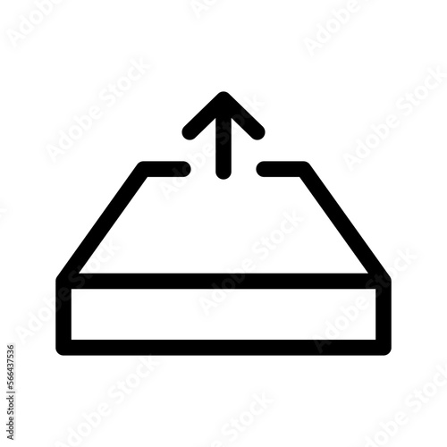 Outbox Icon Vector Symbol Design Illustration
