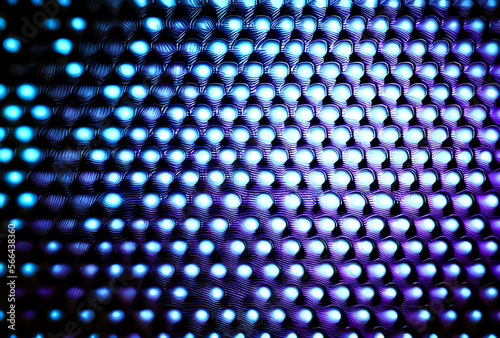 blue and dark purple halftone pattern wall, abstract background with dots, generative ai