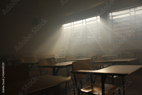 Classroom with fog 2