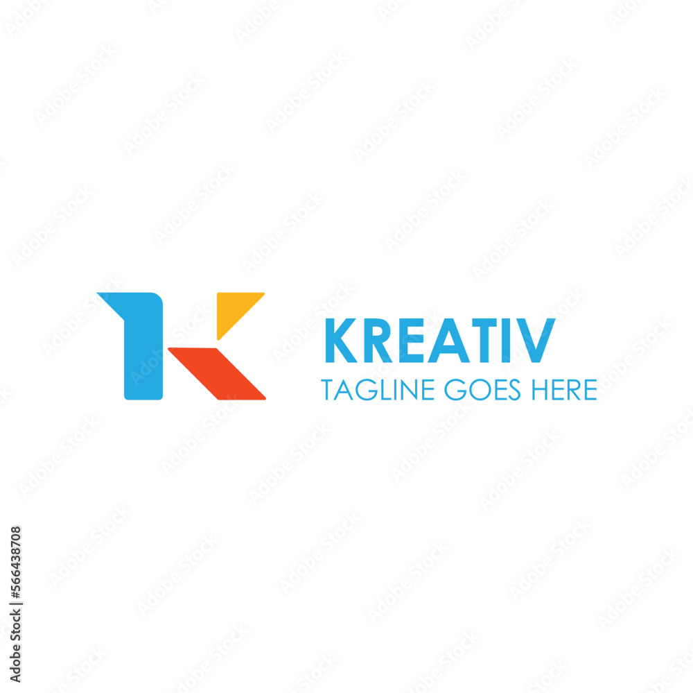 Kreativ Logo Design Template with a letter K. Perfect for business, company, mobile, app, etc. Kreativ Logo Design Template with a letter K. Perfect for business, company, mobile, app, etc.