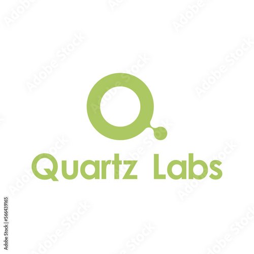 Quartz Lab Logo Design Template with shape simple. Perfect for business, company, mobile, app, etc.