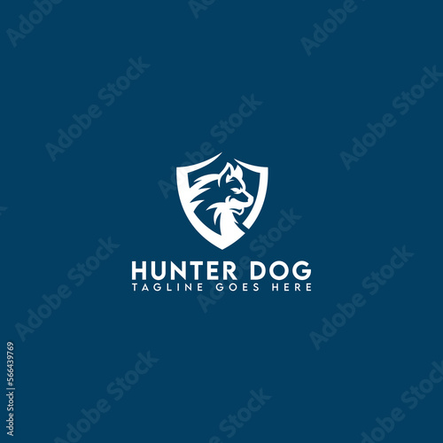 Free Download hunter dog logo, animal logo, pet logo, minimalist and business logo design in vector template. - GFXLoad
